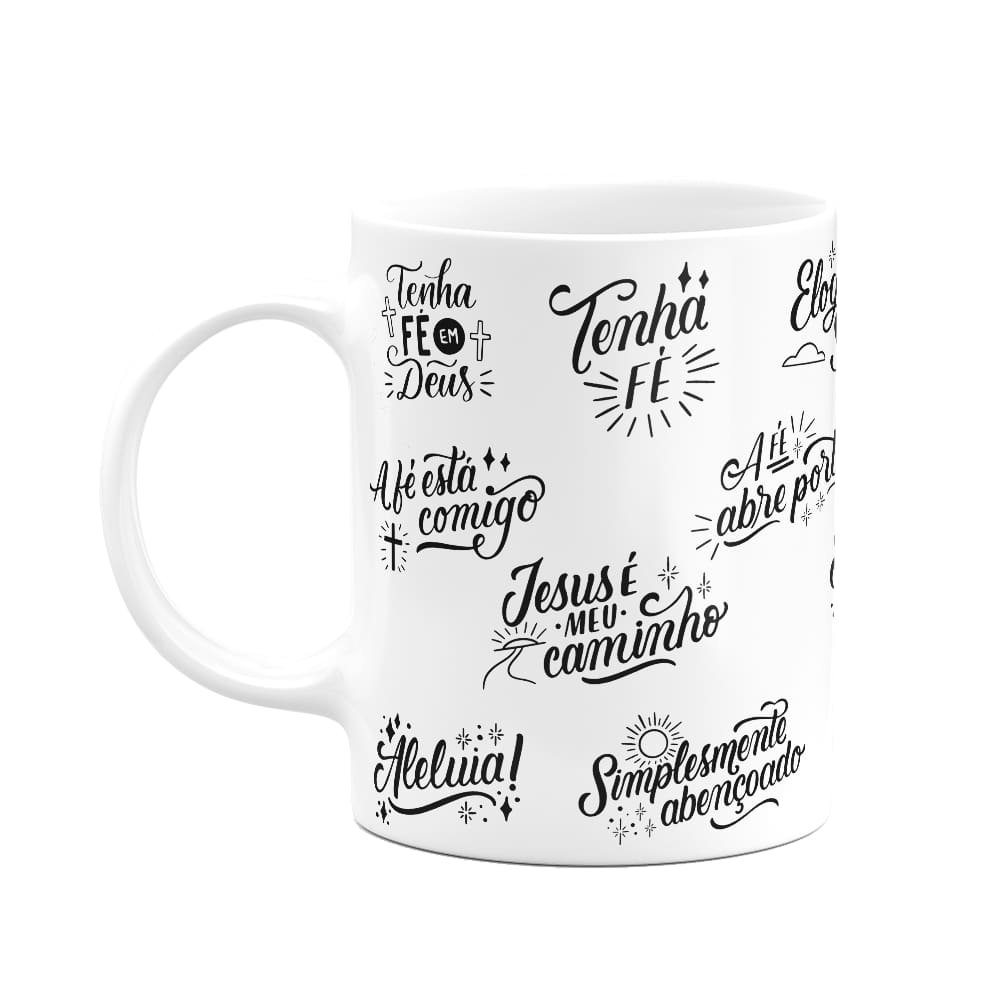 Caneca Religiosa - Motivação e Fé - 325ml