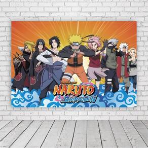Painel Retangular Naruto Shippuden 1,5X1,0M Lona Fosca