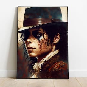 Placa/Quadro Decorativo Michael Jackson 40X60Cm Ps 2Mm