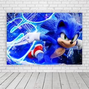 Painel Retangular Sonic 1,5X1,0M Lona Fosca