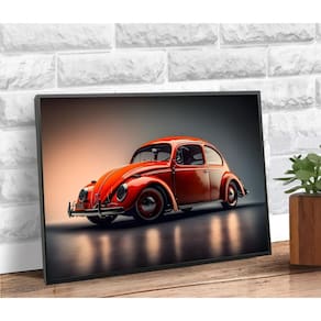 Placa/Quadro Decorativo Fusca 40X60Cm Ps 2Mm