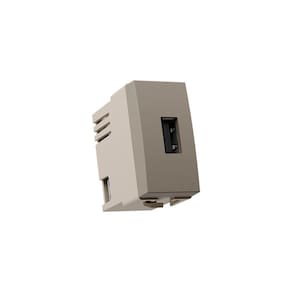 Módulo Tomada Carregador USB-A MarGirius Sleek Colors 2A 10W Argila