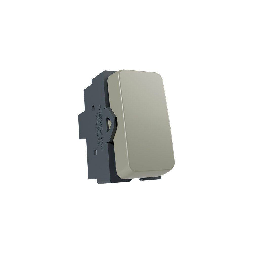 Módulo Interruptor Intermediário MarGirius B3 Colors 10A Pérola