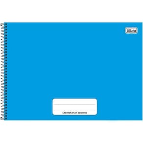 Caderno de Cartografia 80folhas Pepper Azul 229768 - Tilibra