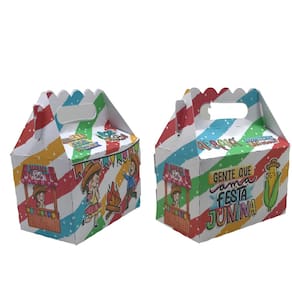 Kit 10 Caixinhas Lembrancinhas Tema Festa Junina Para Decoração Festa Infantil e Eventos