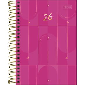 Agenda 2026 Executiva Spot Feminina Diária Espiral Pequena 12,9 x 18,7cm M9 - Tilibra