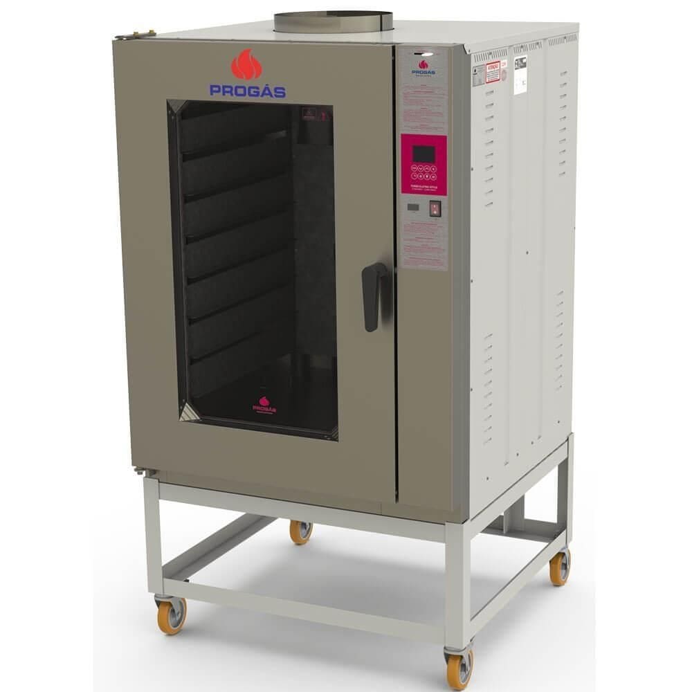 Forno Turbo Industrial Elétrico Progás 8 Esteiras PRP-8000 Trifásico 380V