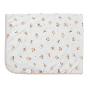 Cueiro Bebê Estampado Suedine New Baby Rosa Pêssego - Hug