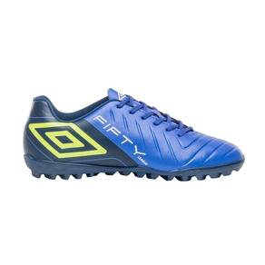 Chuteira Society Fifty Vi League U01fb00325-376 - Azul/Amarelo 39
