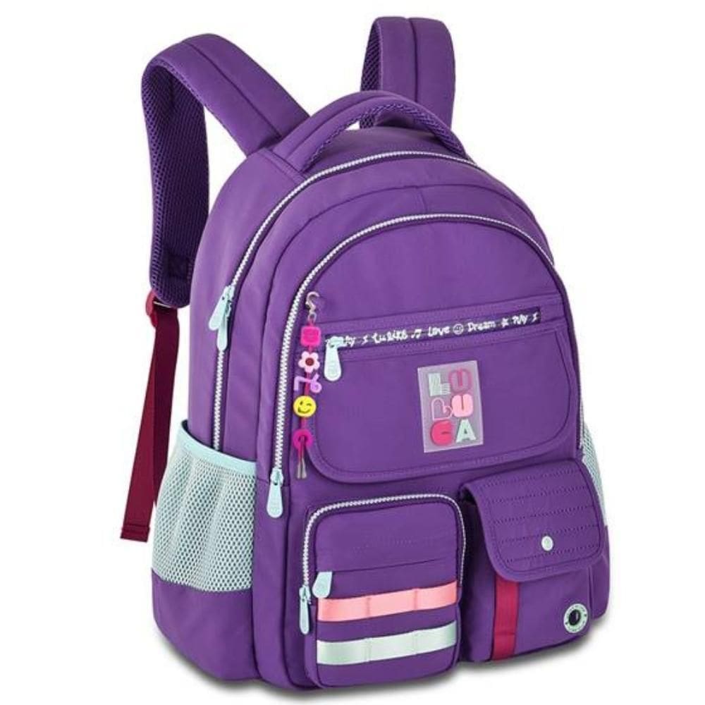 Mochila De Costas Juvenil Em Nylon Oficial Luluca Lu24600