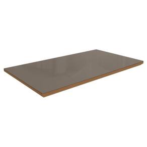 Tampo Mesa Sala de Jantar Vidro Madeirado c/ Vidro TA64 Retangular 160x90cm Canela/Bronze - Kappesberg