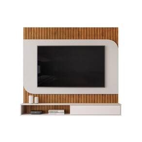 Painel Home p/ TV até 65 Pol Tom 150x139cm Freijo/Off White - DJ Móveis