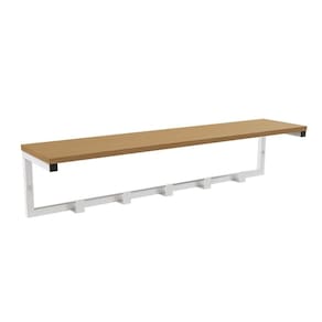Cabideiro de Quarto Industrial LI042 Canela/Branco - Kappesberg