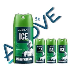 Kit 3 ice massageador doutorflan dor muscular 100ml above