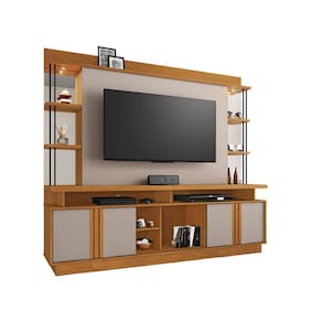 Estante Home para TV até 65 Polegadas Esplendor JCM Móveis Cinamomo/Off