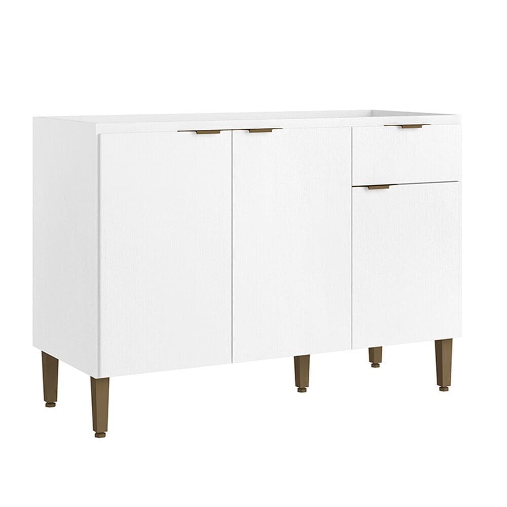 Balcão Leticia 120cm 3 Portas 1 Gaveta THB