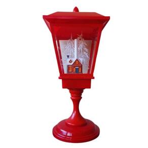 Enfeite De Natal Mini Poste Musical Com Luzes Store 3Aa 57Cm
