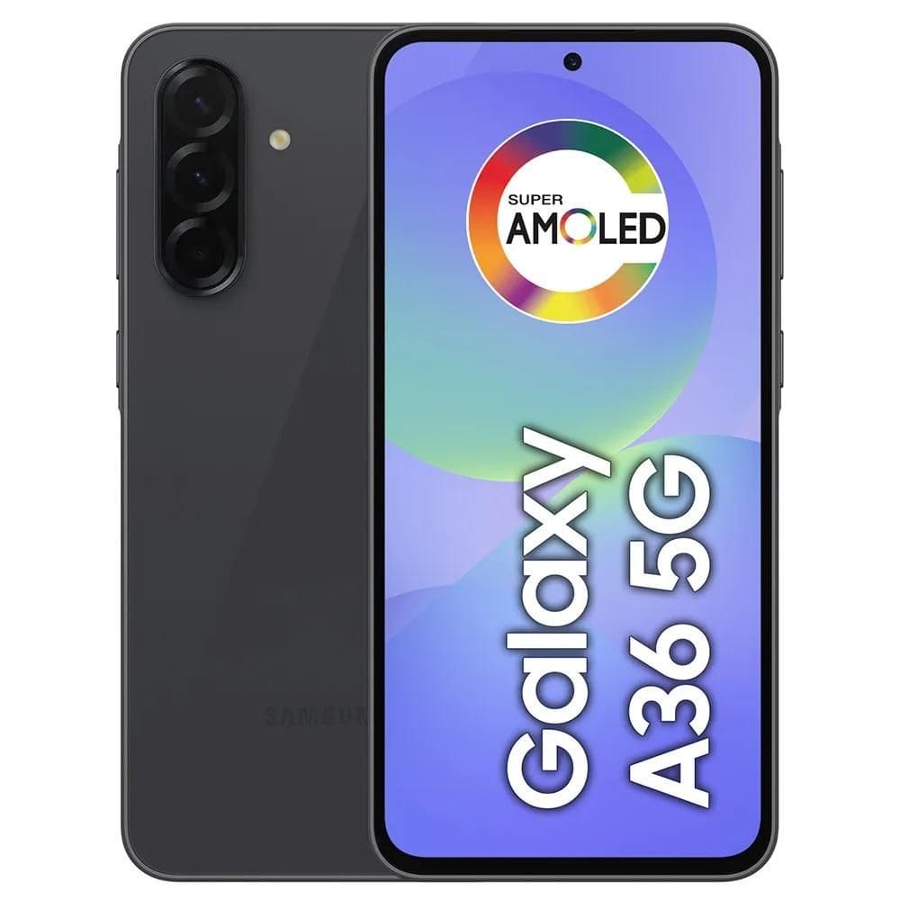 Smartphone Samsung Galaxy A36 5G 256GB 8GB RAM Câmera Tripla Traseira de até 50MP Selfie 12MP Tela 6.7" Preto