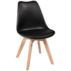 Cadeira Leda Preta Conforto e Estilo para Seu Ambiente de Trabalho