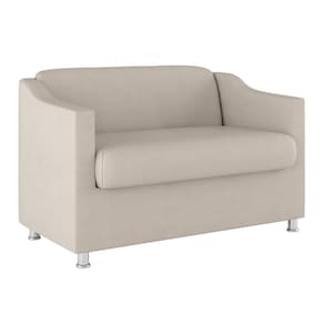 Sofá Namoradeira 2 Lugares Tilla em Suede