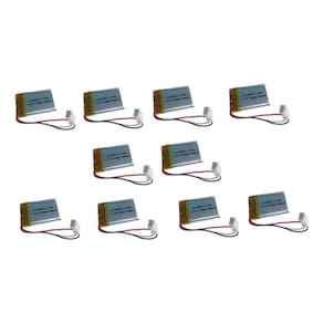 Kit 10 Bateria Li-Po 3,7V 210Mah C/ 3 F105 44X20X3Mm Rontek
