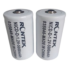 Bateria Nicd-D 1,2V 5000Mah Cilíndrica 33X61Mm Rontek Kit 2