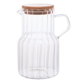 Jarra de Vidro Borossilicato 1,1L com Tampa de Bambu Classic Lyor