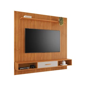 Painel para TV até 65 Polegadas Alívio JCM Móveis Cinamomo/Off