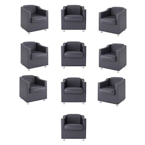 Kit 10 Poltronas Decorativas Tilla Tecido Sintético