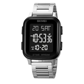 Relógio Feminino Skmei Digital 1859 Prata e Preto