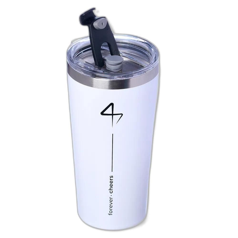 Copo Térmico Forever Cheers Branco 500 Ml
