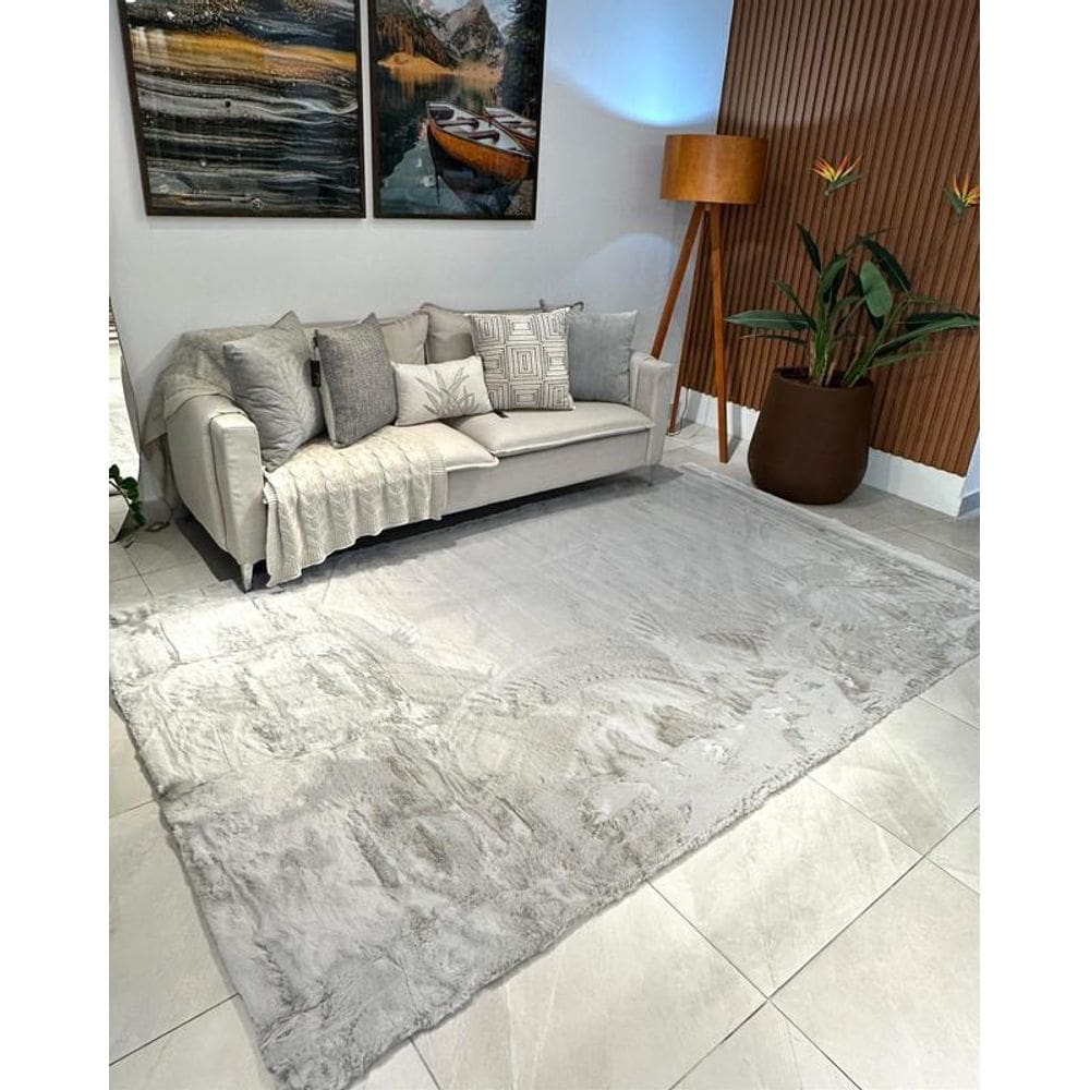 Tapete Pele Bangor Prata 1,80X3,00