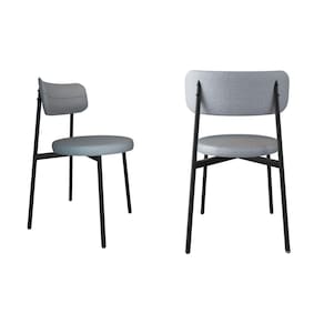 2 Unidades Cadeira Kyta fixa C/4 Pés 50 X 44,7 X 83,8 cm