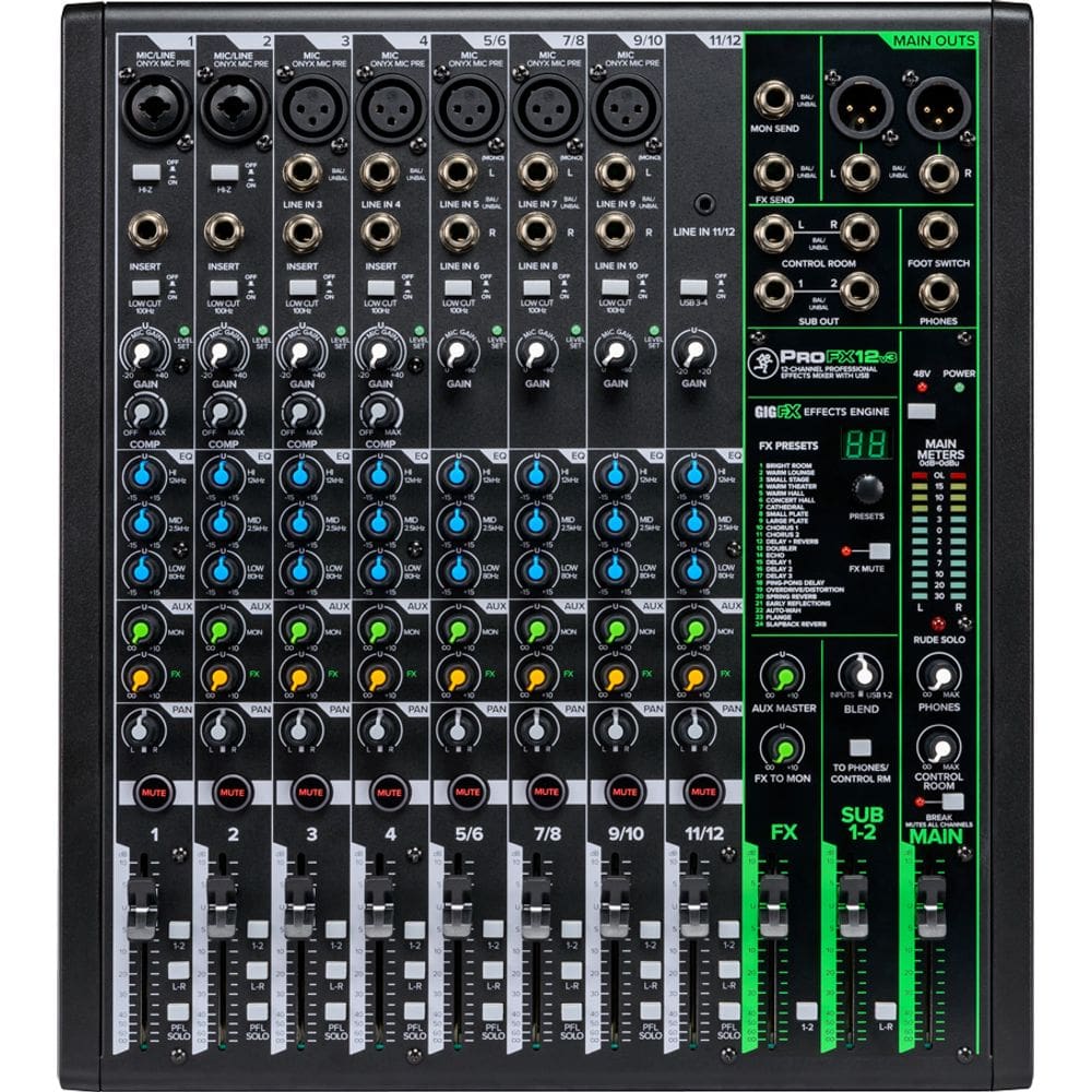 Mesa de Som PROFX12v3 Mackie