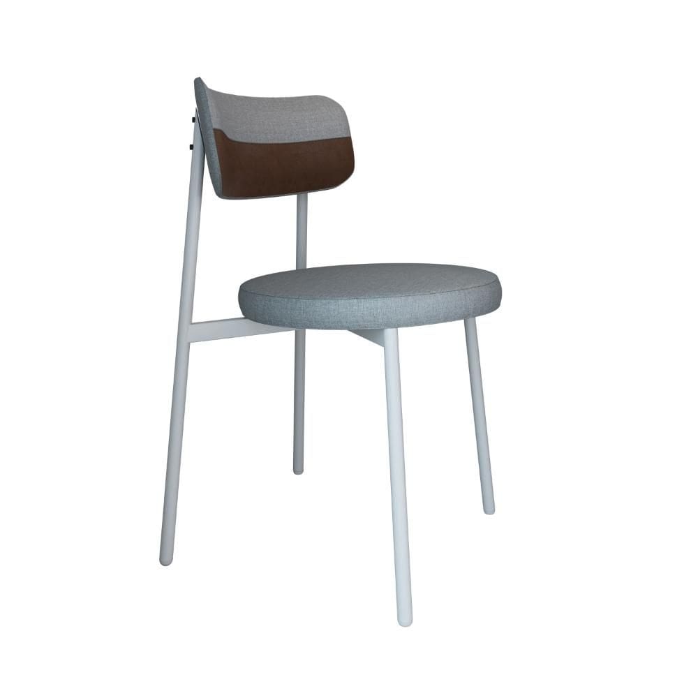 Cadeira Kyta fixa C/4 Pés 50 X 44,7 X 83,8 cm Pés Brancos