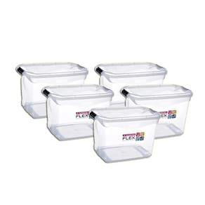 Caixa Organizadora Plástica 29L Sanremo Sr941 Kit 5