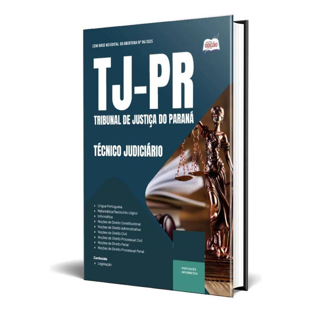 Apostila Tj Pr 2025 Técnico Judiciário