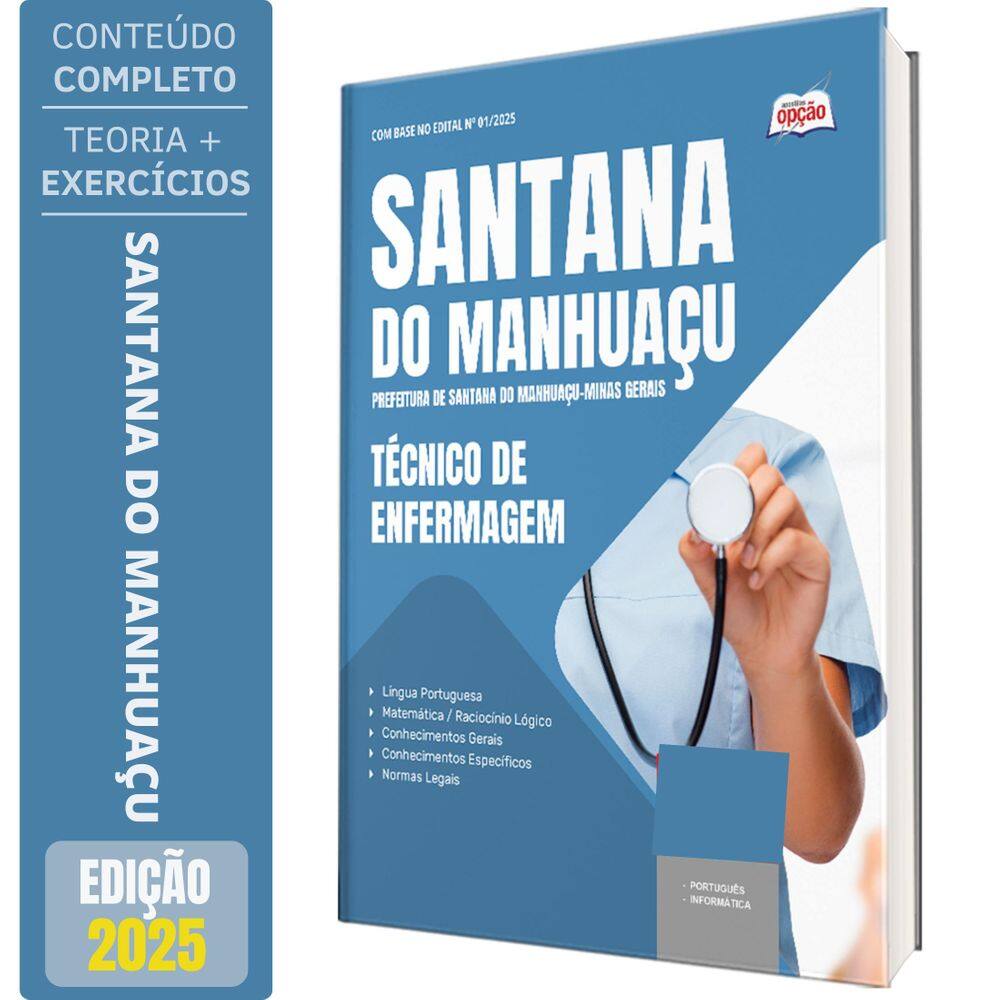 Apostila Prefeitura Santana Do Manhuaçu Mg 2025 Técnico