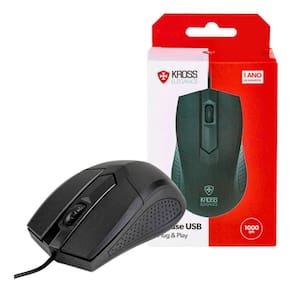 Mouse Com Fio Kross Usb 1.000 Dpi Preto Ke-m108