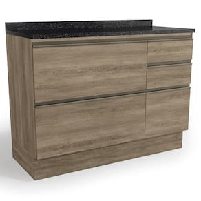 Balcao Com Tampo 120 cm 1P 4G Maxxi G746 Nogal Preto Kappesberg
