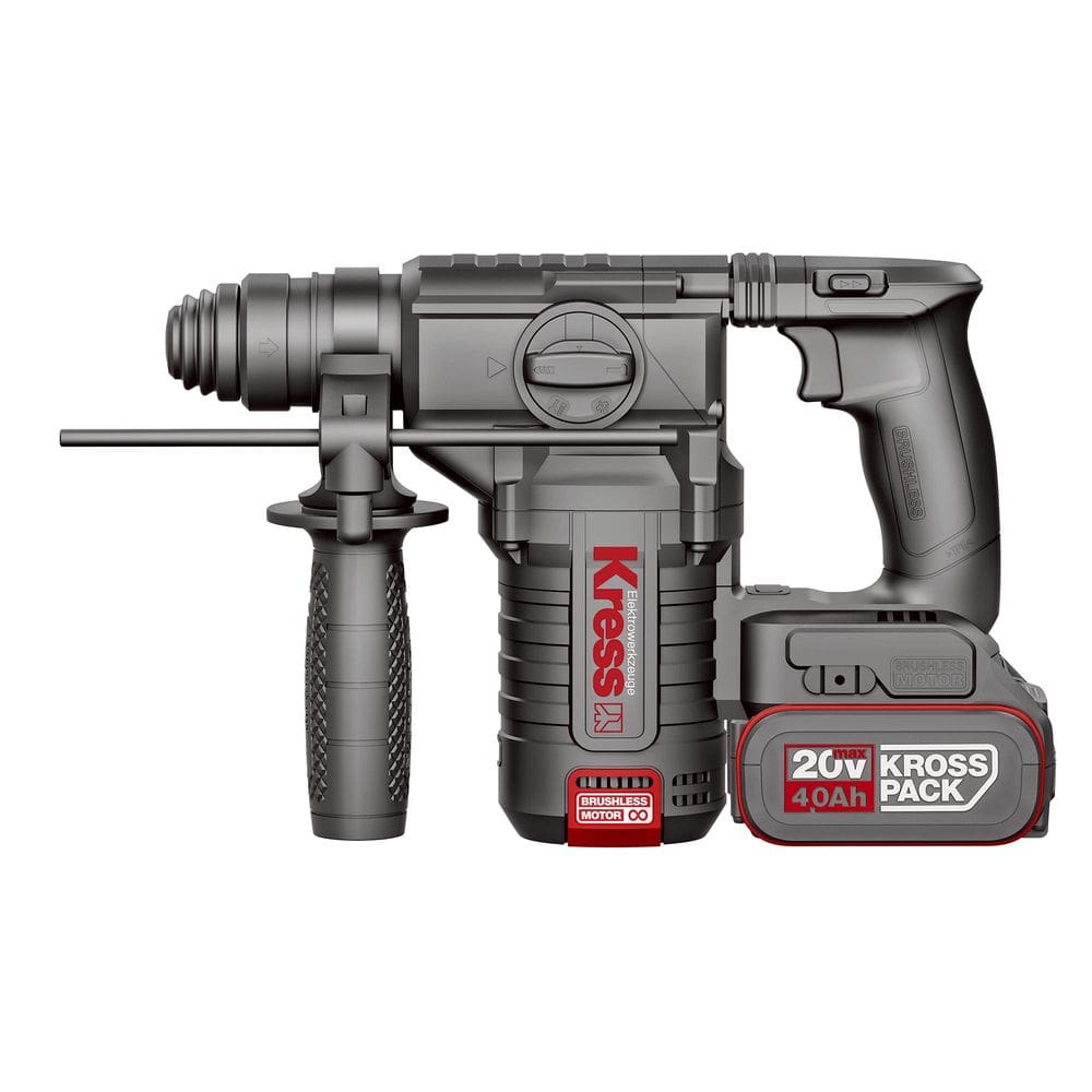 Martelete Perfurador/Rompedor Brushless 24mm 20V KRESS KUC61