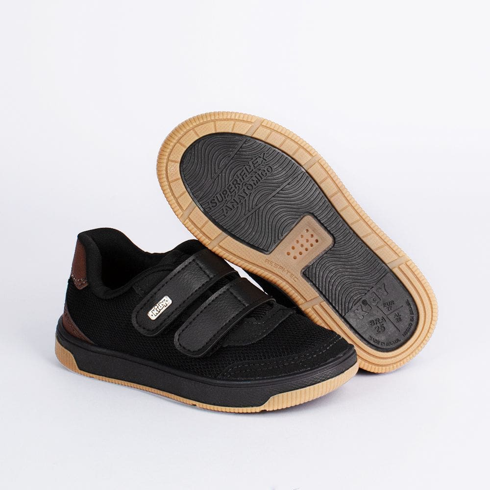 Tenis Kidy Astral Preto/Marrom 