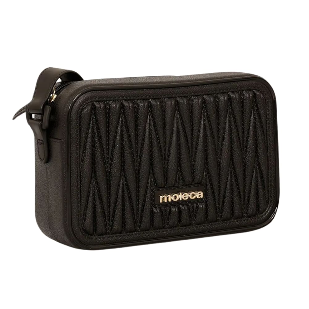 Bolsa Moleca Feminina Moderna Tiracolo Preta Pequena