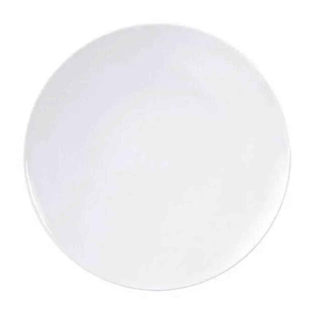 Kit 24 Pratos de Pão Porcelana 16cm Tramontina Sophia Brancos Cupê Restaurantes Cafeterias