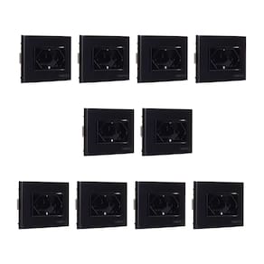 10 Pç Tomada P/moveis Margirius 2p T Preta 20a 250v Nbr14136