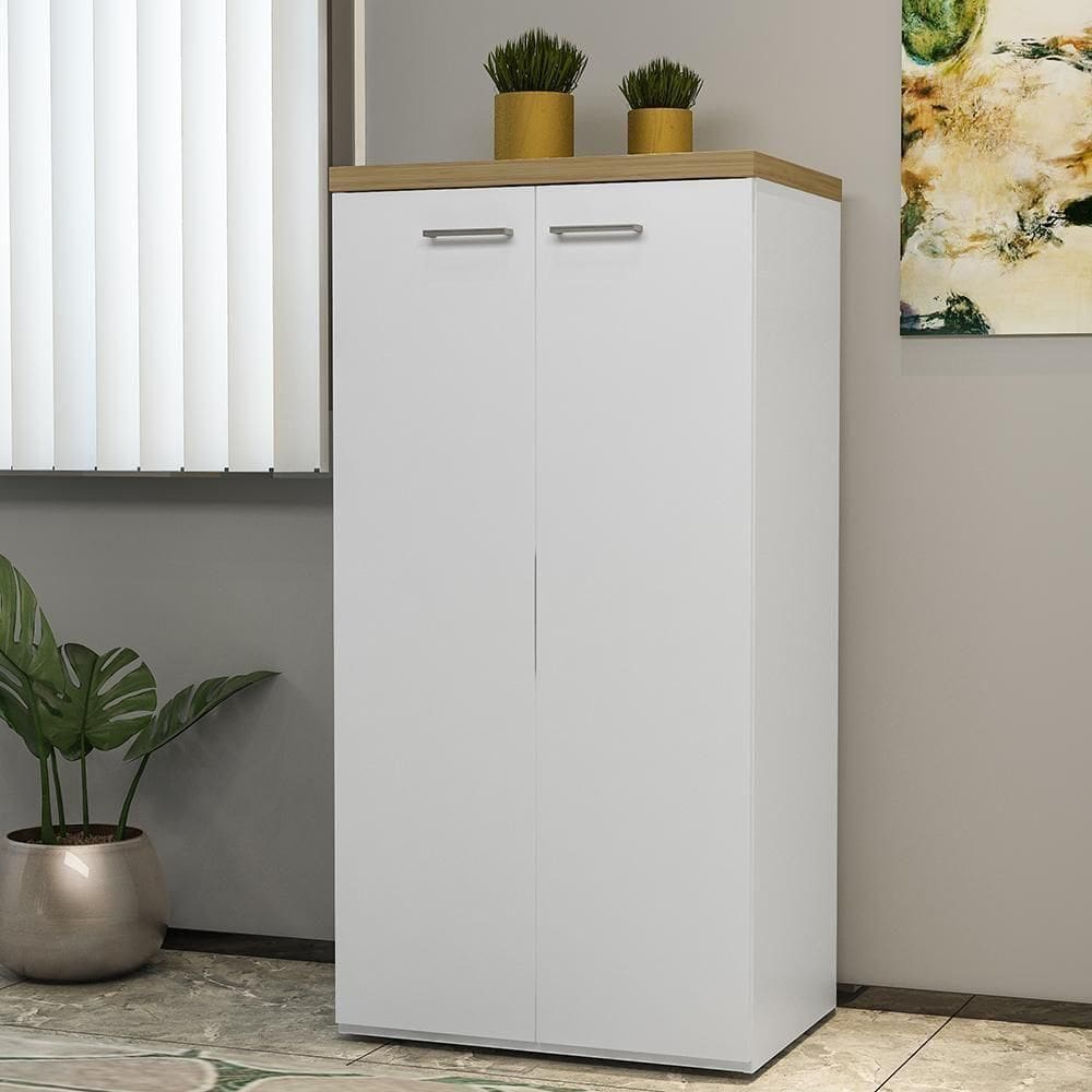 Armário 2 Portas Norwich Olmo Branco