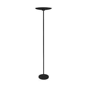 Coluna Dot Slim Luminária De Piso Chão Preto Led 12W Bivolt
