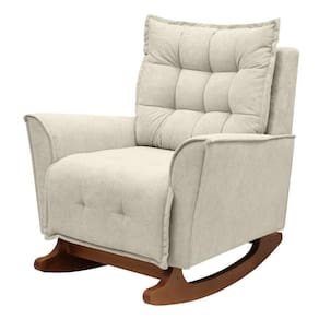Poltrona Amamentação De Balanço Helena Boucle Quarto Bebê Off White