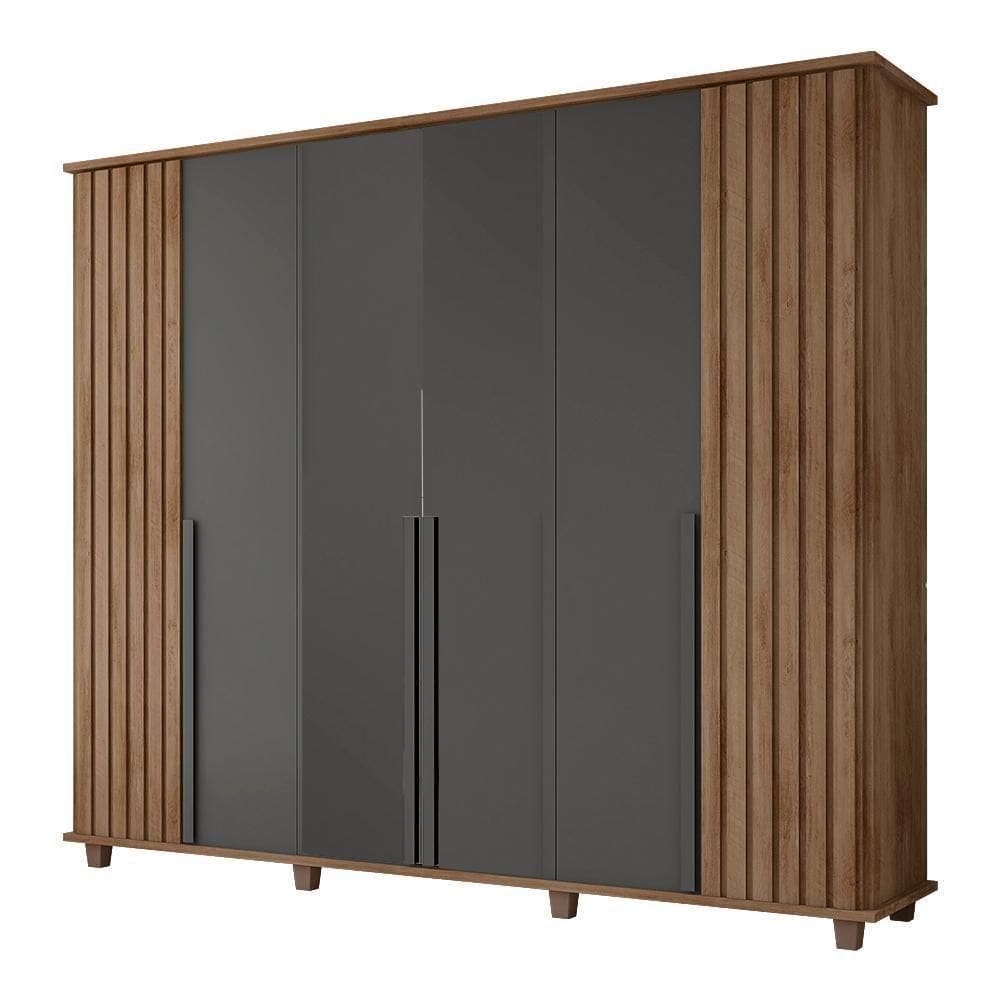 Roupeiro 6 Portas Potenza Cinamomo Grafite