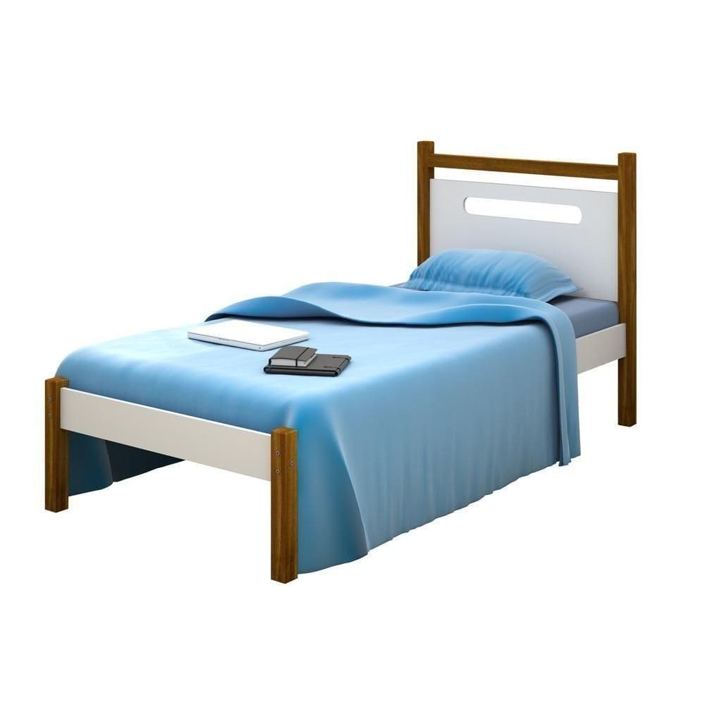 Cama Retrô Solteiro Com Cabeceira Helo